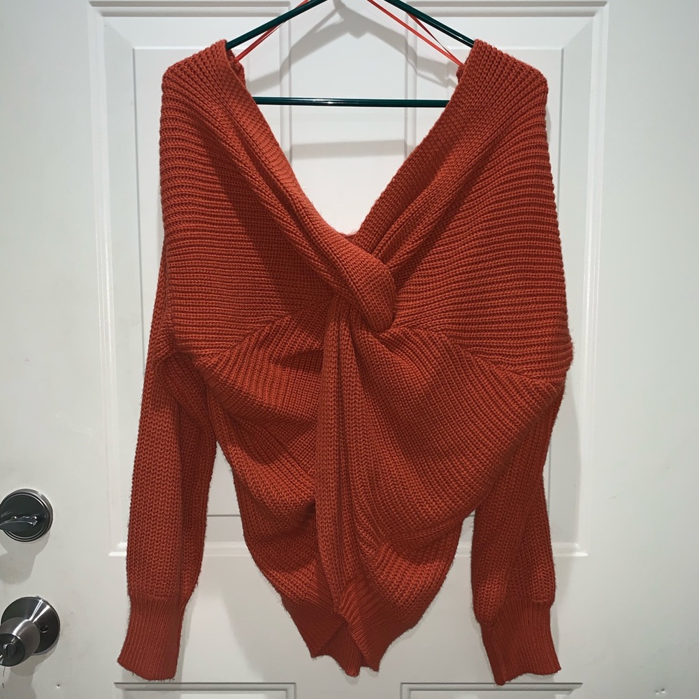 Orange sweater